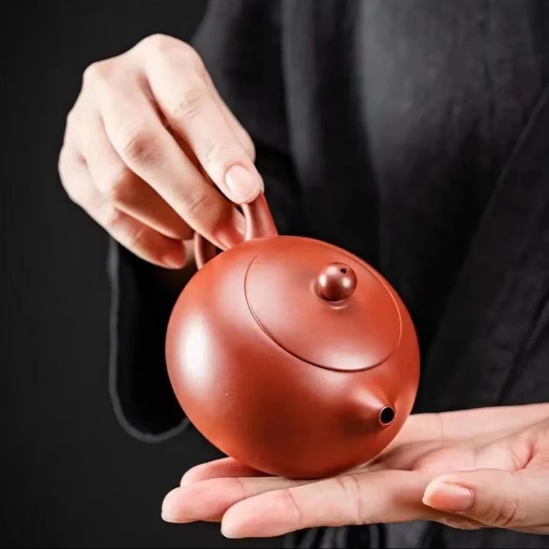 -朱泥大红袍西施壶200毫升（吴成志）B1 视频