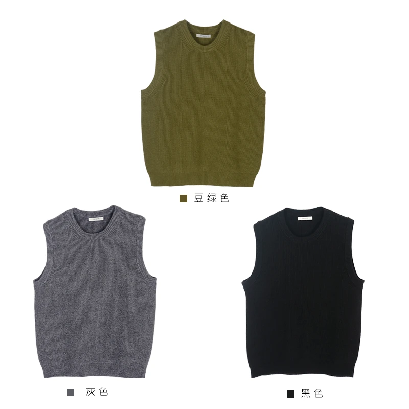 YUEN ELEVEN 屿恩【针织马甲】小众自制百搭极简风马甲针织毛衣背心