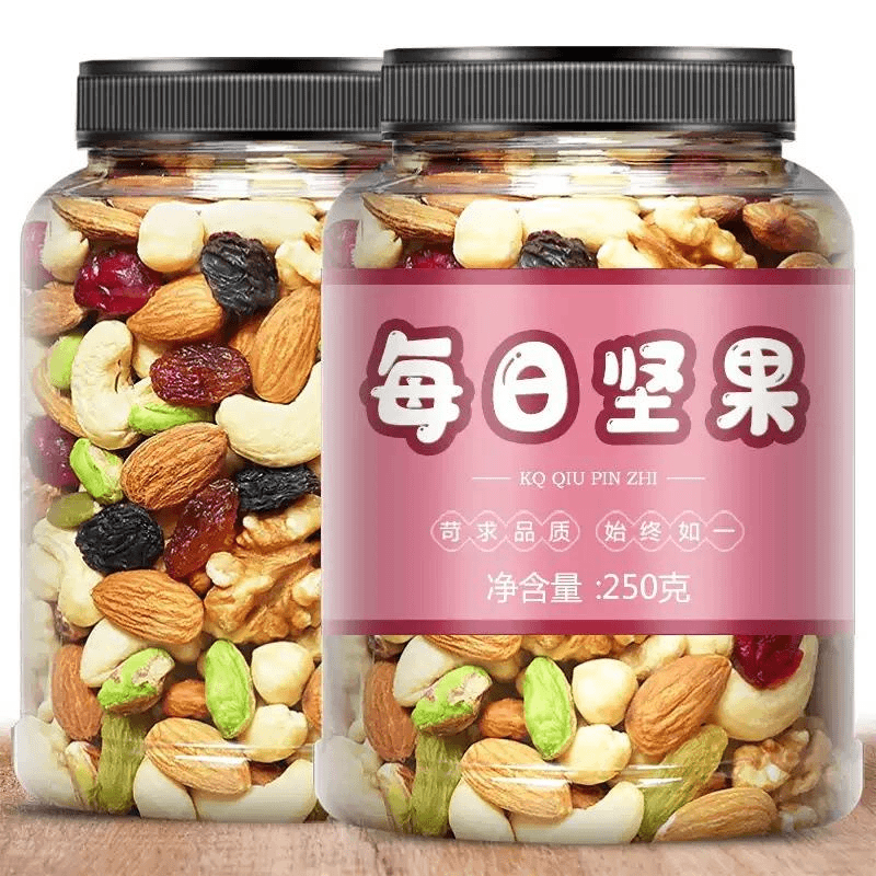 每日坚果混合坚果仁干果类罐装孕妇专用儿童零食健康营养组合