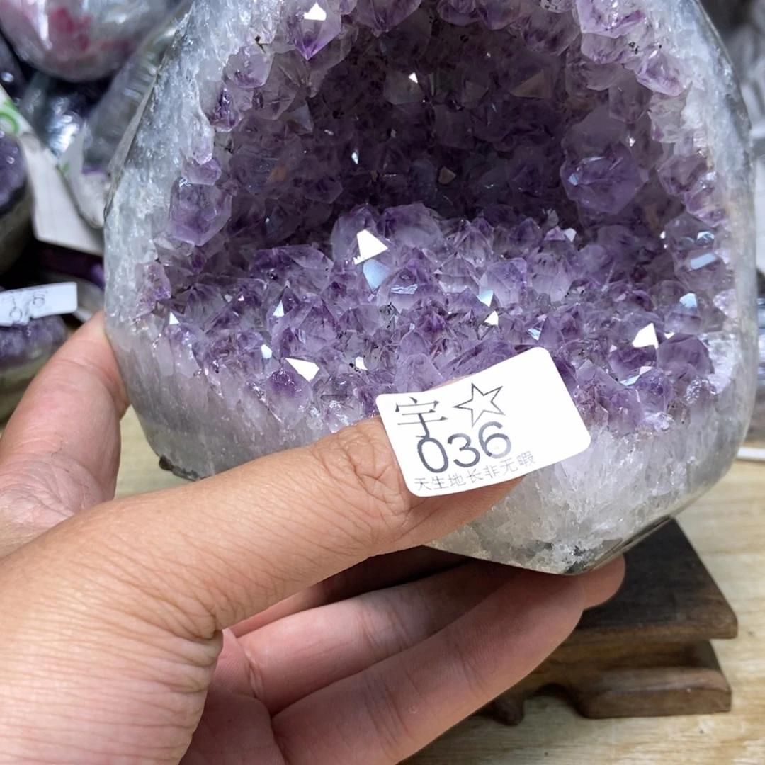 紫晶天然水晶摆件未镶嵌✿****✿