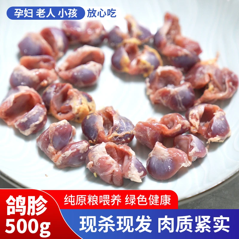 君洲鸽胗500g纯原喂养绿色健康现杀现发肉质紧实真空包装新鲜精品