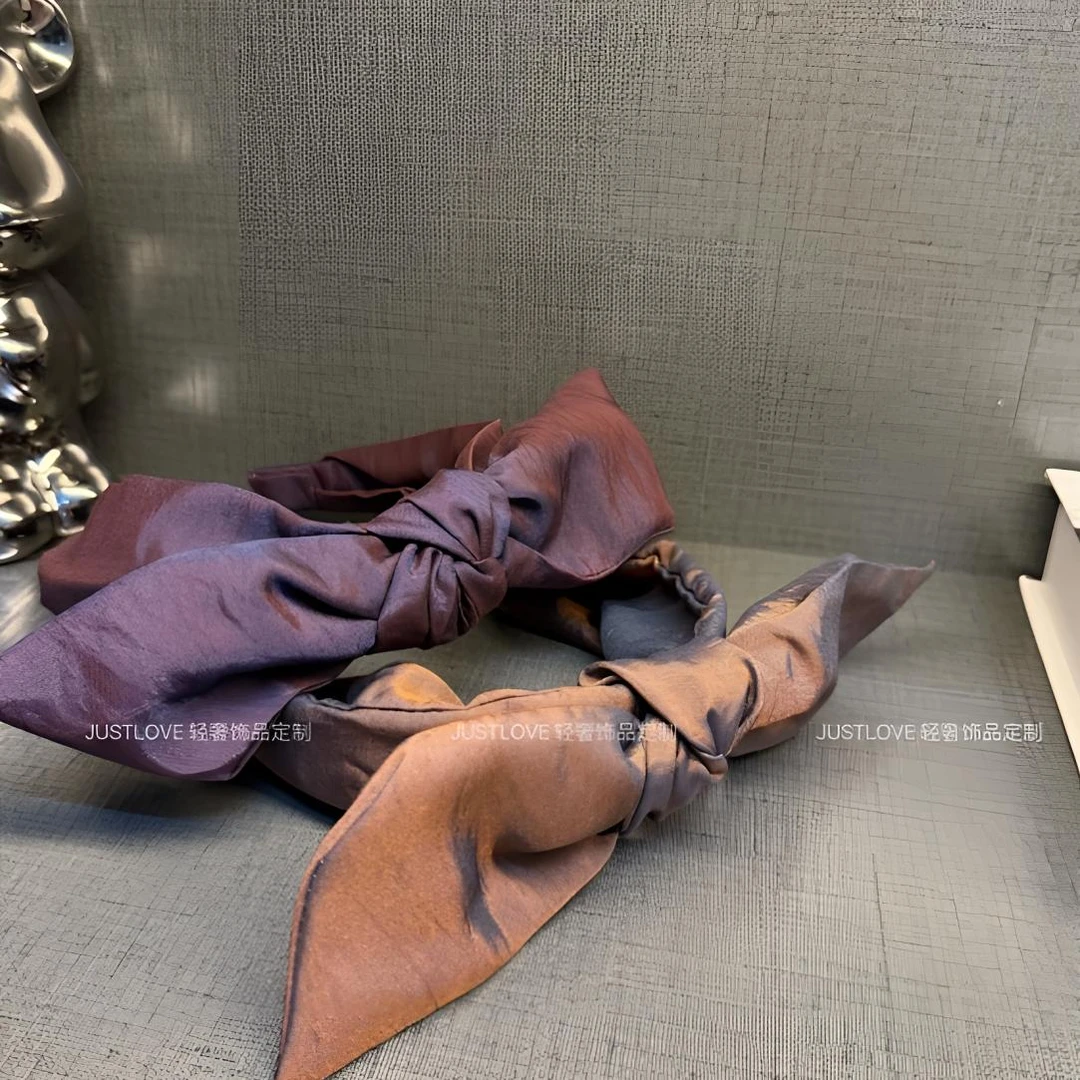 原创设计款【炫彩布艺蝴蝶结】发箍女2024新款法式优雅百搭俏皮发饰