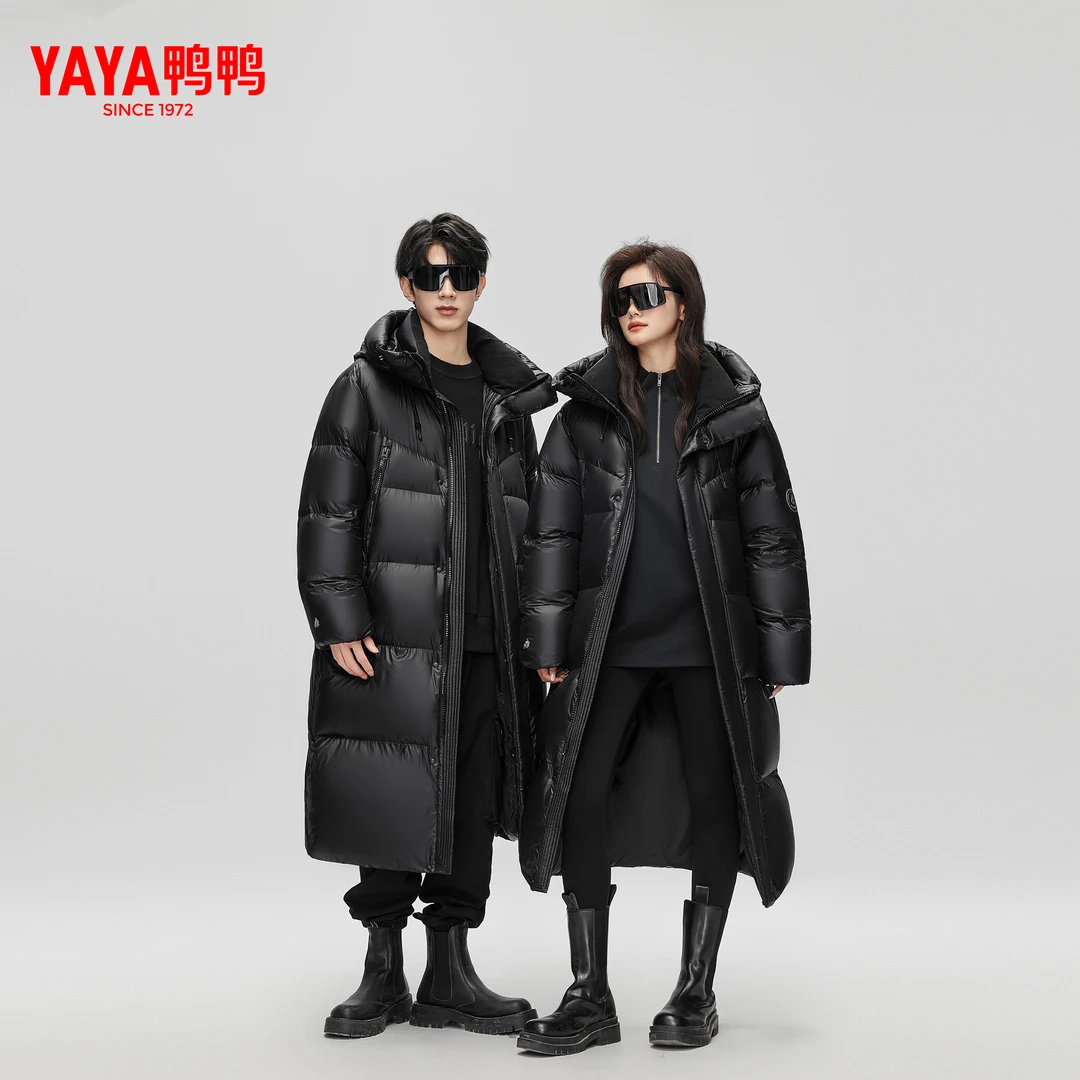 YAYA/鸭鸭2024冬季新款时尚保暖男女同款情侣款羽绒服YE4B701272D