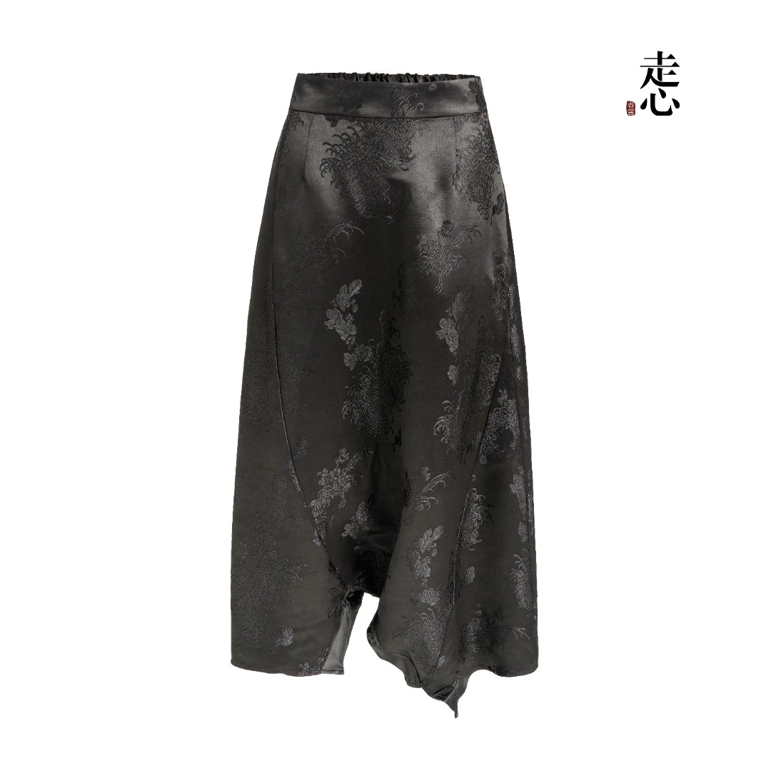 【香云走心】走心非遗时尚百搭老缎料裤子24ZY41390016