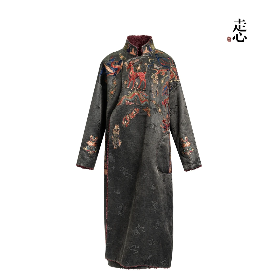 【香云走心】走心非遗九色鹿系列秋冬走秀高定 大衣24Z31901