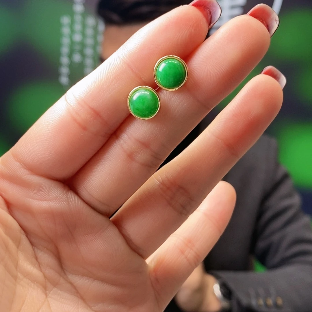 【闪购商品】翡翠耳饰未镶嵌