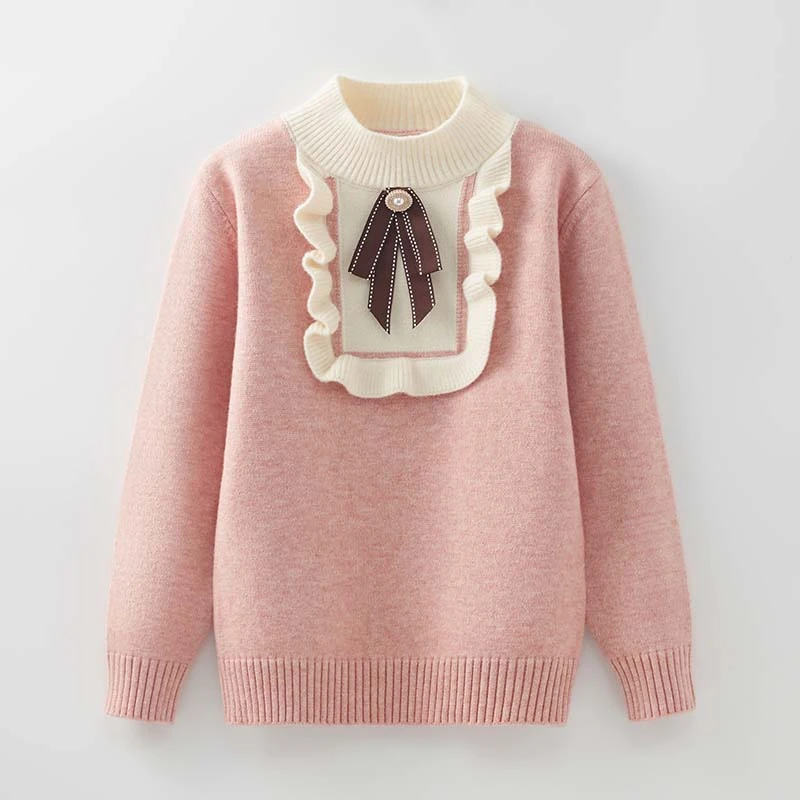 女童毛衣春秋冬新款加厚针织衫爆款童装儿童女大童洋气打底衫女孩