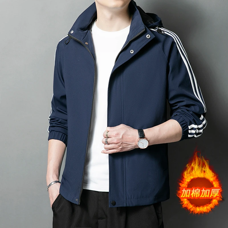 男冬季加棉加厚保暖棉服宽松棉袄防风防水外套