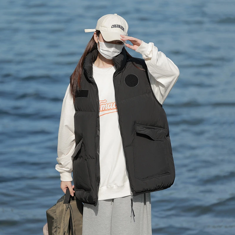 【品牌捡漏】马夹冬季韩版外穿时尚潮流洋气秋冬款情侣背心外套-668