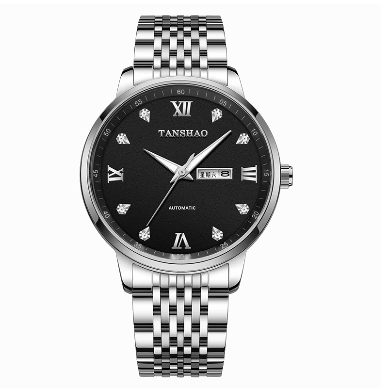 【2-专柜正品】名匠系列镂空全自动双日历高端防水夜光商务男表