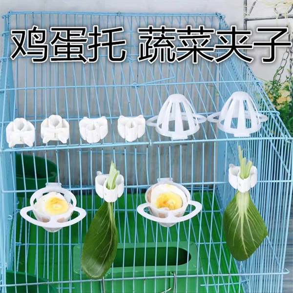 鸟用菜夹鸡蛋拖双档塑料鸟用品鹦鹉芙蓉鸟