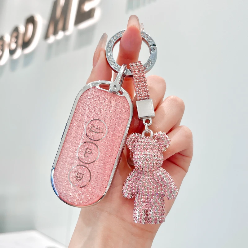 适用华为问界M9汽车钥匙保护套m9高端女钥匙扣包m5扣m7车内饰用品