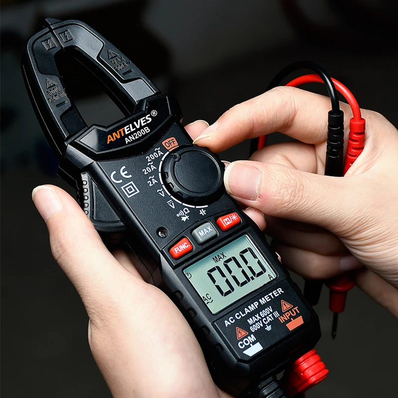 小型钳形表数字电流表家用电工万用表钳型表多功能数显式钳流表