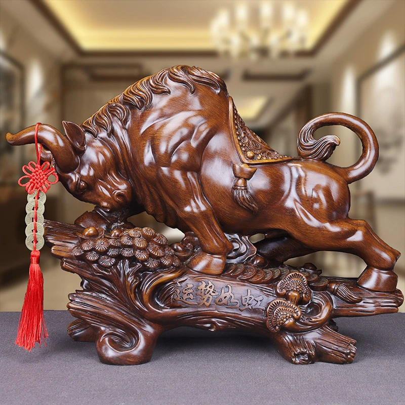 生肖牛摆件运势如虹家居客厅招财装饰公司办公室桌面乔迁开业礼品