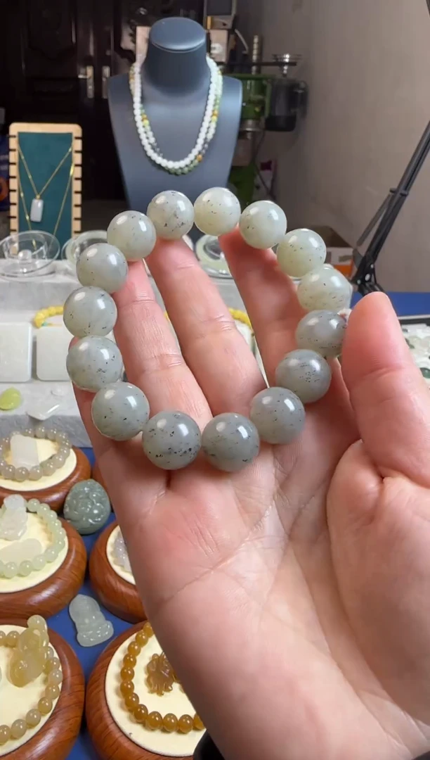 【闪购商品】和田玉手链未镶嵌14mm