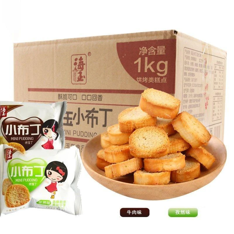 海玉烤香馍片馍丁整山西特产小布丁饼干馒头片零食多味混笋0g