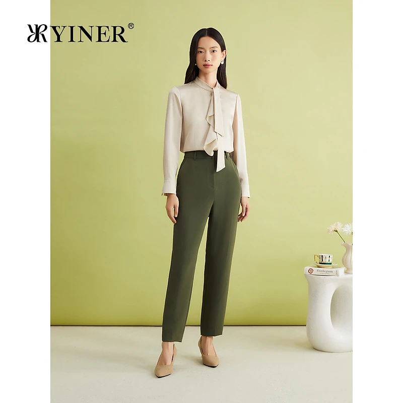 【天丝系列】YINER音儿春季醋酸莱赛尔衬衫飘带上衣