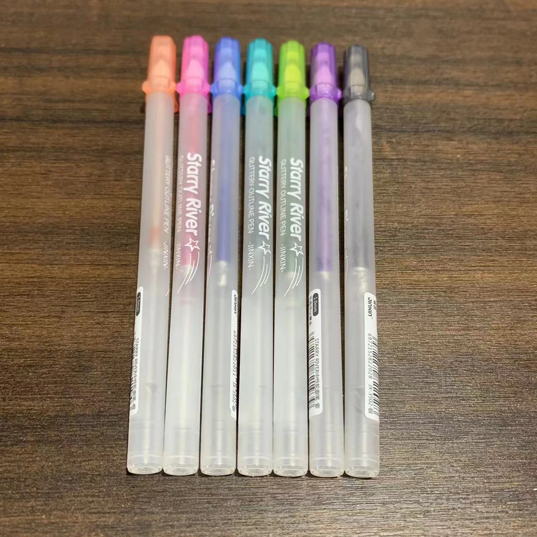 1321 金芯双线轮廓笔JX—3502（一盒7支）