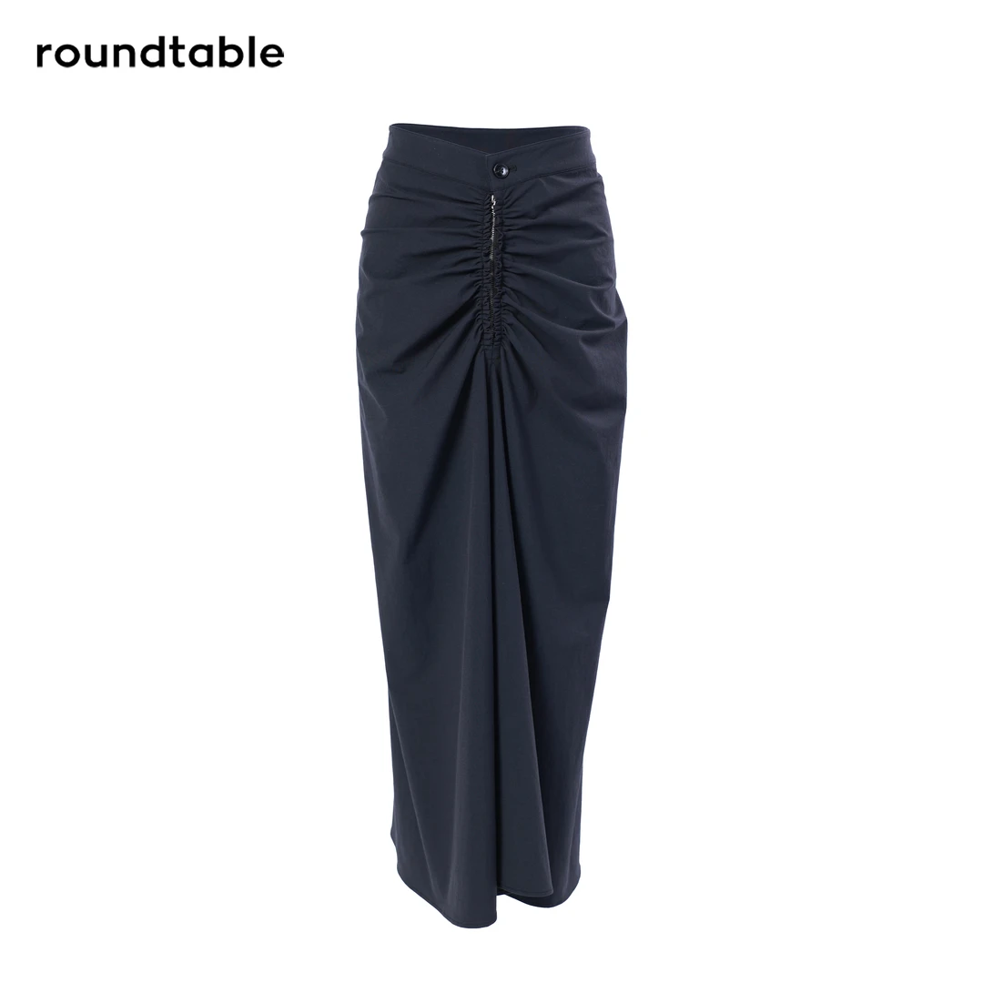 夏季抽褶时尚气质女人味设计款包臀半裙