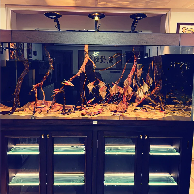 阿刘说专属  激光飞碟F8pro全光谱水族灯鱼缸造景观赏灯设备可调