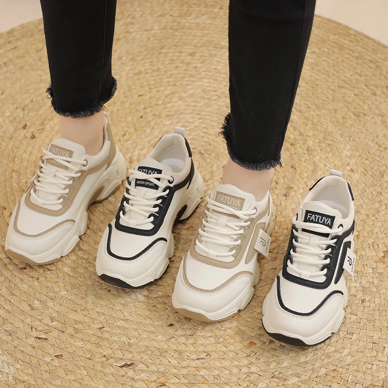 筱秀春季爆款时尚女士休闲鞋百搭厚底透气老爹鞋潮鞋高品质女鞋