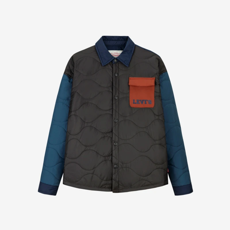 Levi's李维斯儿童男童装冬季运动舒适拼接保暖棉服LVB-HO-L743