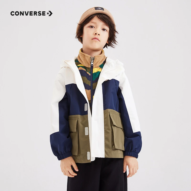 Converse匡威男女童梭织夹克外套两件套CNVN-MW-F141