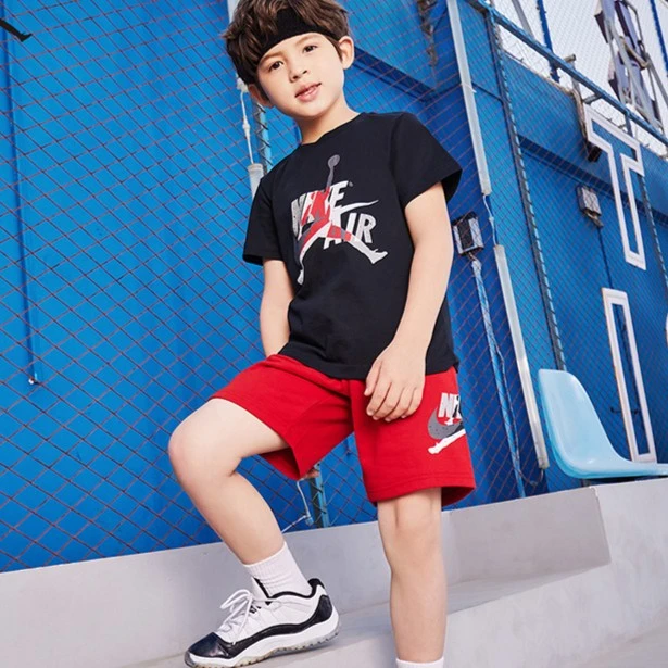Air Jordan童装直播间 夏季小童运动休闲训练短袖套装JDB-KS-6941