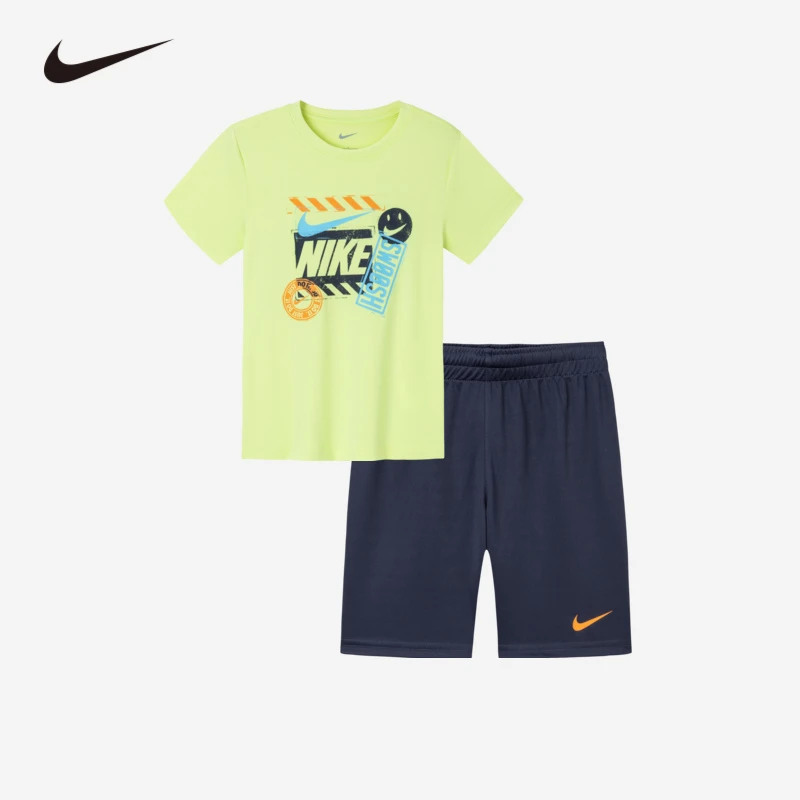 NIKE耐克官方男童儿童休闲夏季时尚套装NKB-KS-K871