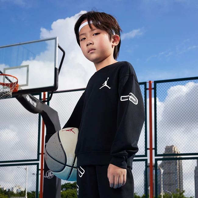 AirJordan春秋潮男童装直播间运动无帽卫衣JDB-FWC715