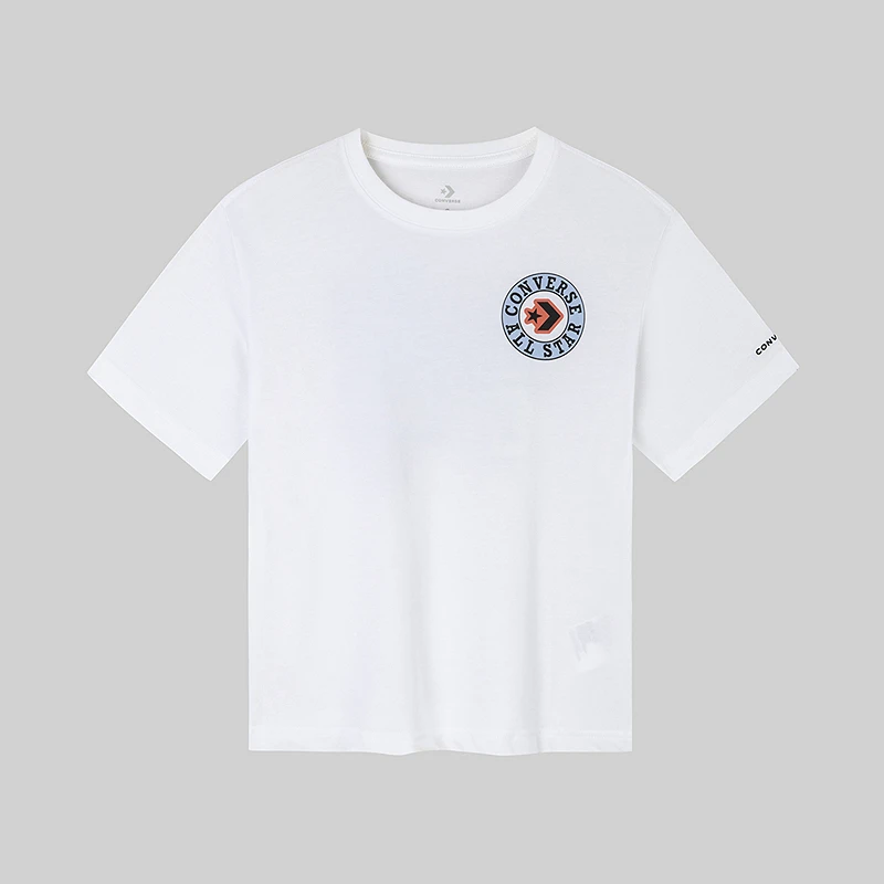 CONVERSE匡威儿童童装夏季百搭经典时尚圆领短袖T恤 CNVB-TE-F718