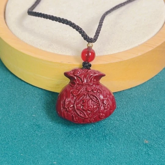 含辰砂工艺品0231福字钱袋袋袋有钱吊坠
