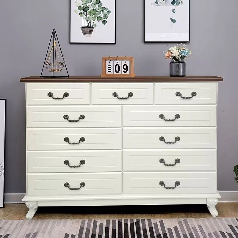 【美式家具】北欧实木五斗柜八斗柜美式实木简约现代抽屉式储物柜