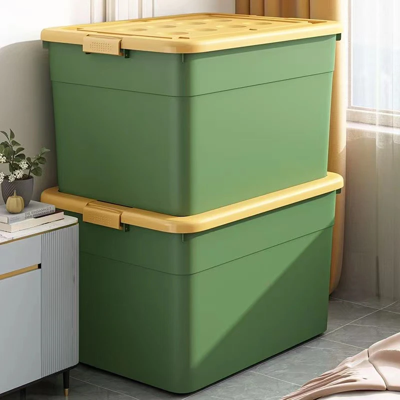 简约收纳箱家用收纳装衣服储物盒子大容量塑料整理箱子不透明箱子