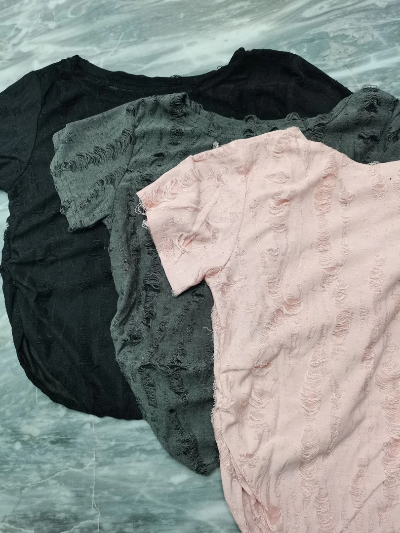 镂空正肩短袖t恤女夏季2024新款短款修身体恤上衣夏装圆领百搭