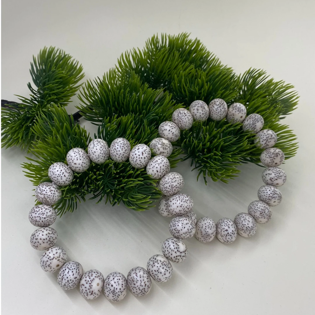 海南原生态星月菩提 原白料 苹果珠手串14*10