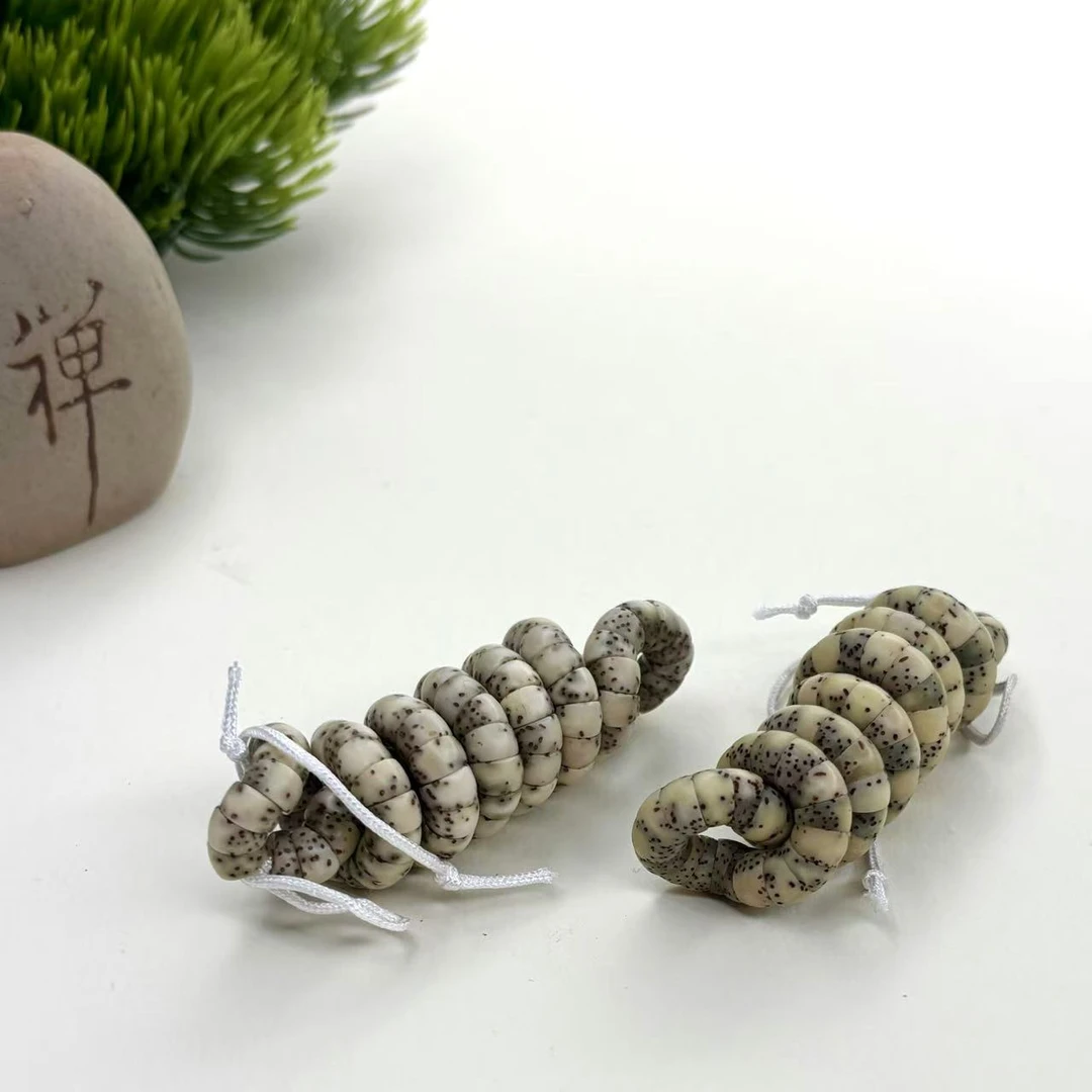 6海南原生态星月菩提 石玉料 石玉猪大肠6mm