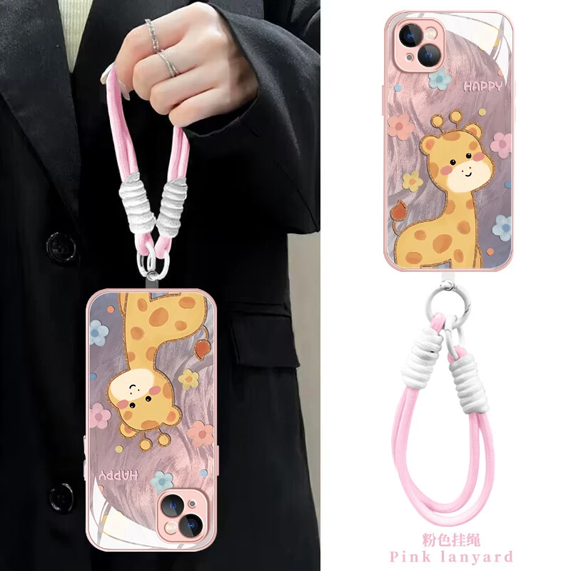 【苹果/华为/荣耀/OPPO/vivo/小米】可爱小鹿液态玻璃防摔手机壳