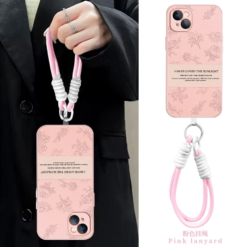 【苹果/华为/荣耀/OPPO/vivo/小米】小香风玫瑰液态小羊皮女手机壳