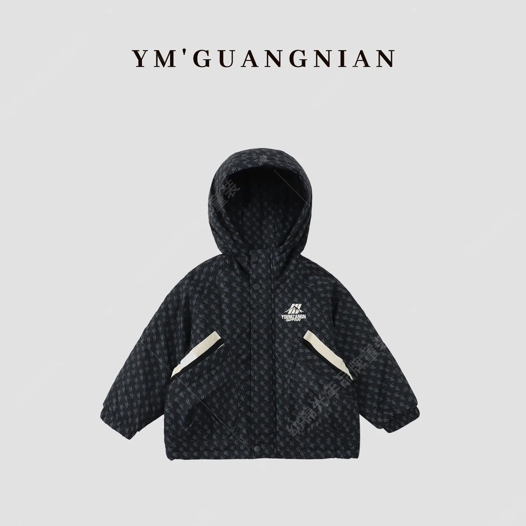 【幼棉光年】冬季男童保暖冲锋衣儿童百搭户外休闲百搭外套3220031