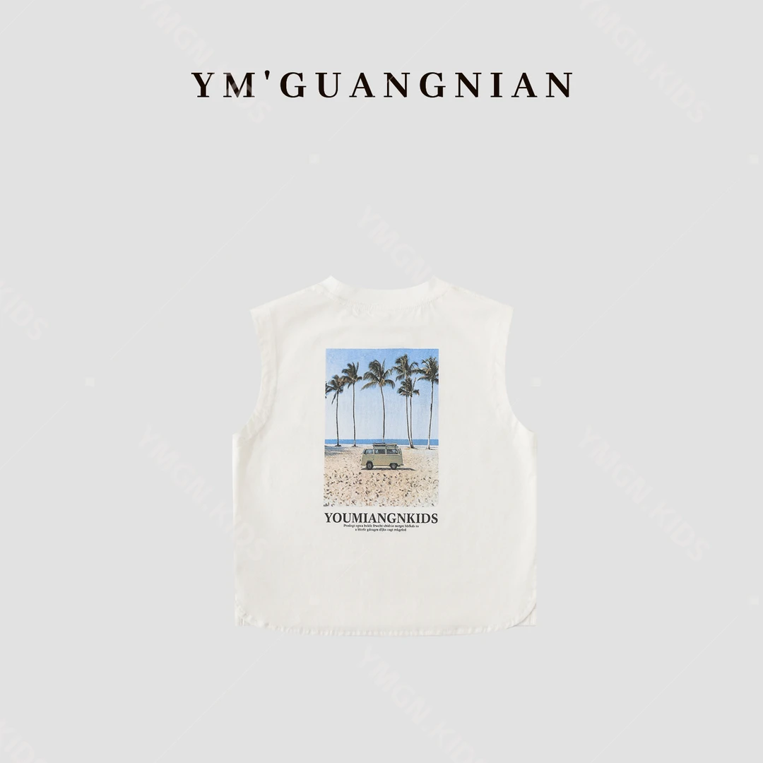 【加州阳光】夏款新品小童质感儿童韩版百搭舒适休闲时尚T恤121990