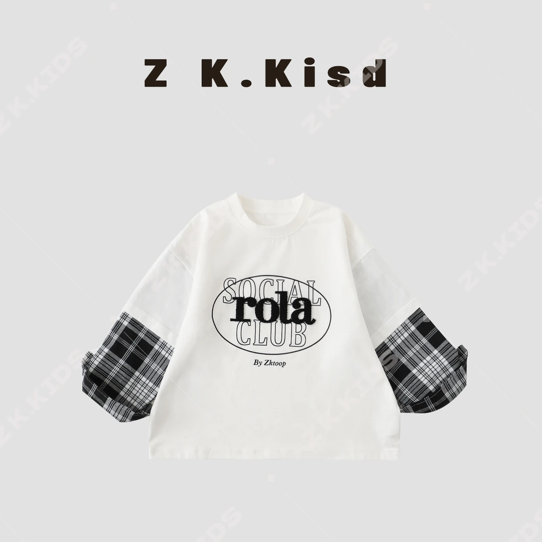 【Z&K】春秋中小童长袖儿童韩版百搭舒适简约长袖卫衣ZK-121292