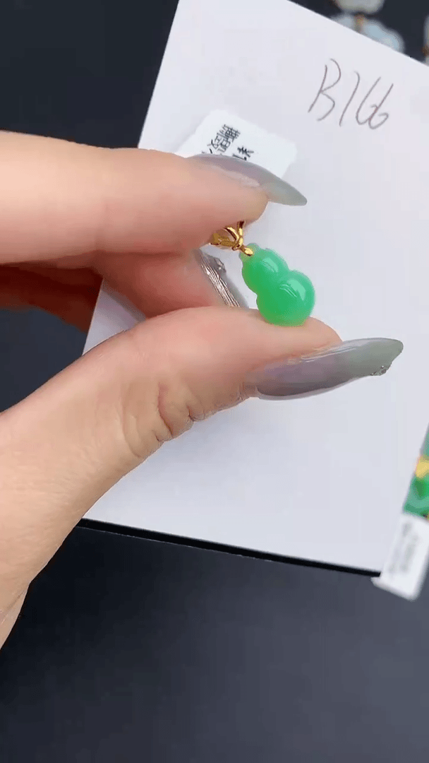 【闪购商品】翡翠颈饰18K金镶嵌000000000