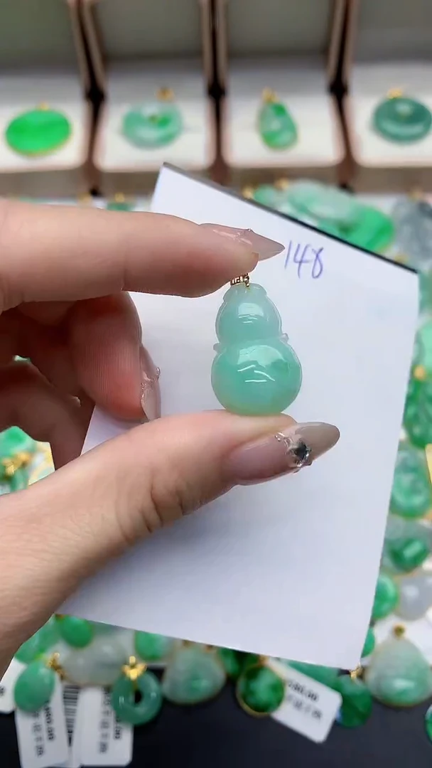 【闪购商品】翡翠颈饰18K金镶嵌0000000000