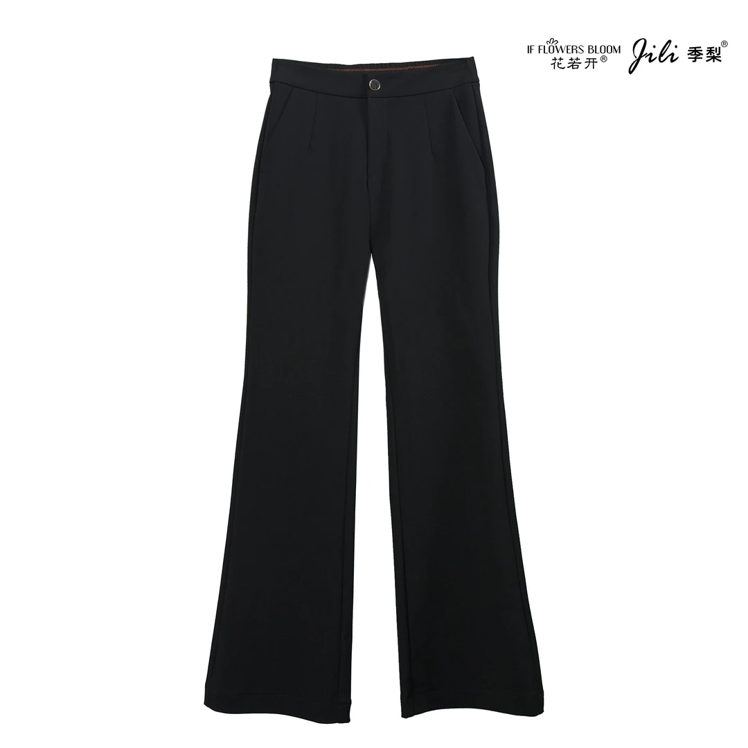 【花若开&季梨】时尚长腿微喇裤西裤