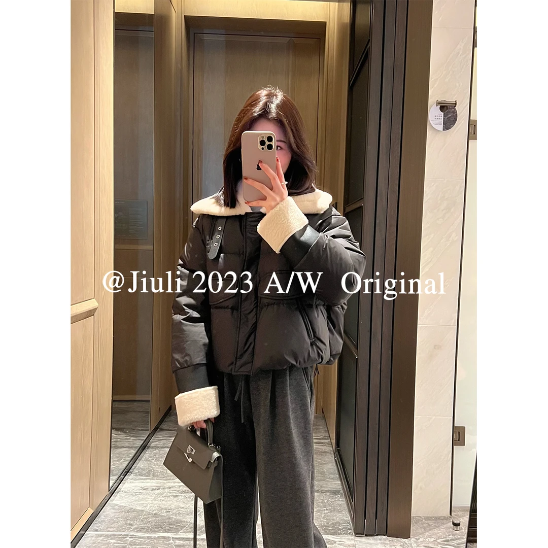 九莉【围炉听雪】皮毛一体大翻领保暖羽绒服