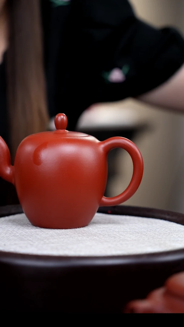 【闪购商品】紫砂茶壶朱泥美人肩