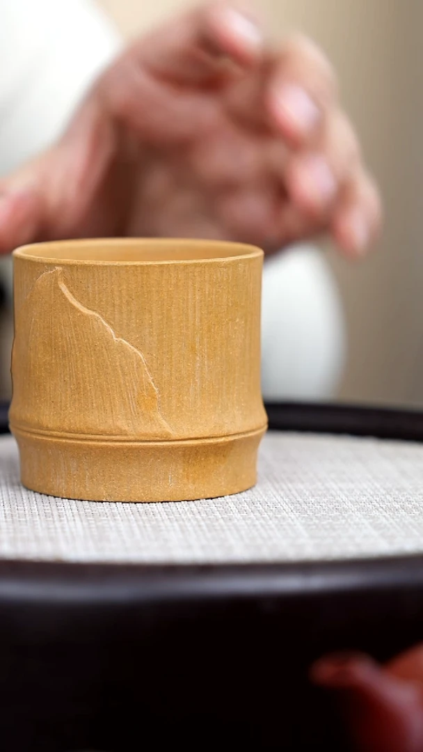 【闪购商品】紫砂茶壶黄金段竹节杯仿生