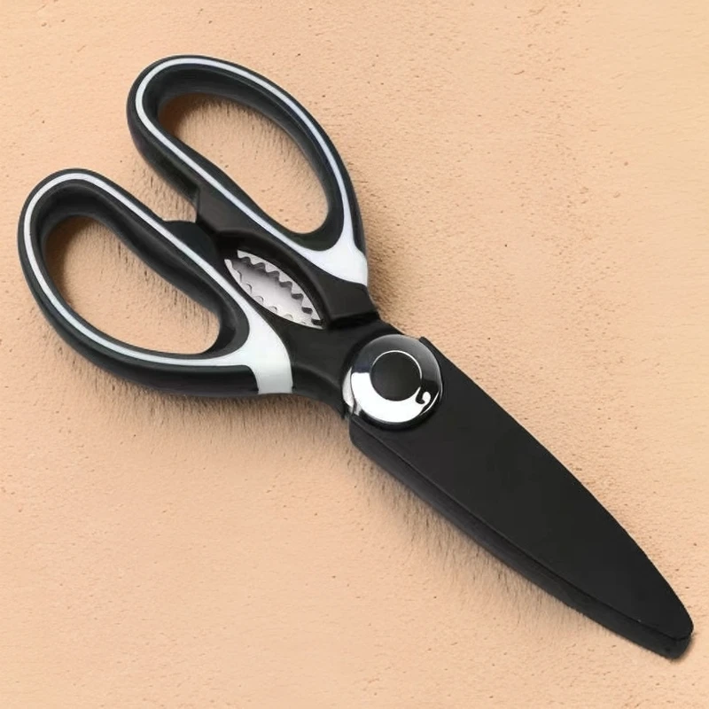 熊猫剪刀厨房多功能不锈钢家用剪鸡骨剪强力手工学生合金日式