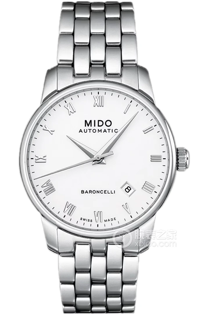 95新 Mido/美度 名奢/美度贝伦赛丽钢带白盘/表径38/公价6900
